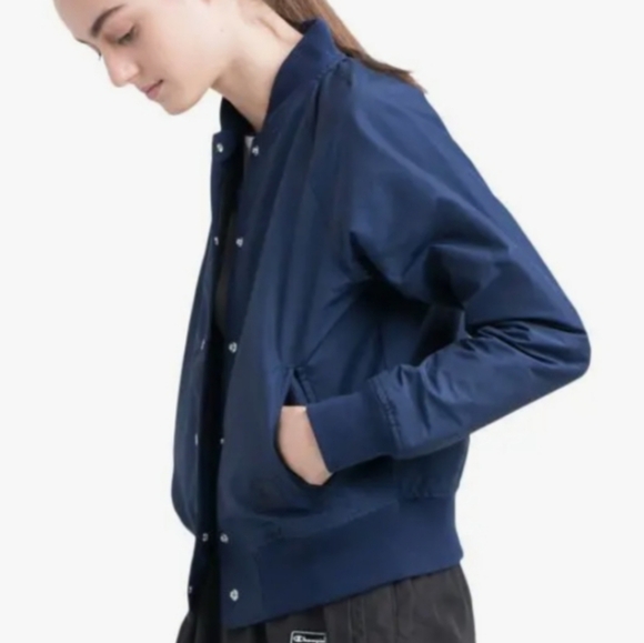 Women's Varsity Jacket by Herschel, Color - peacoat, Size XL, Originally $149.99 - Picture 4 of 12